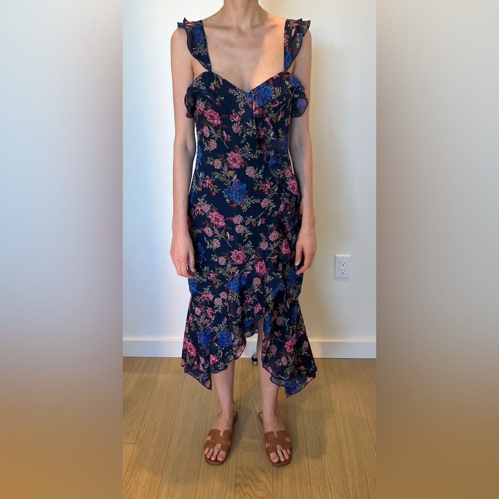 Revolve floral Ruffle dress